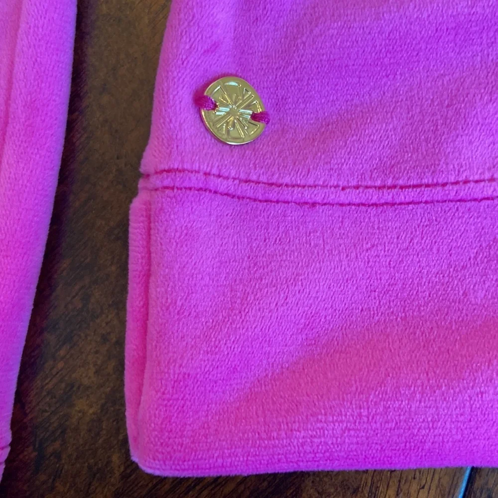 NWT Lilly Pulitzer Velour Top Swearshirt - Picture 2 of 7